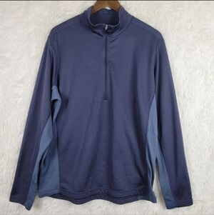 REI Mens XL Polartec MTS Waffle Knit 1/2 Zip Fleece Sweater Athleisure Outdoor